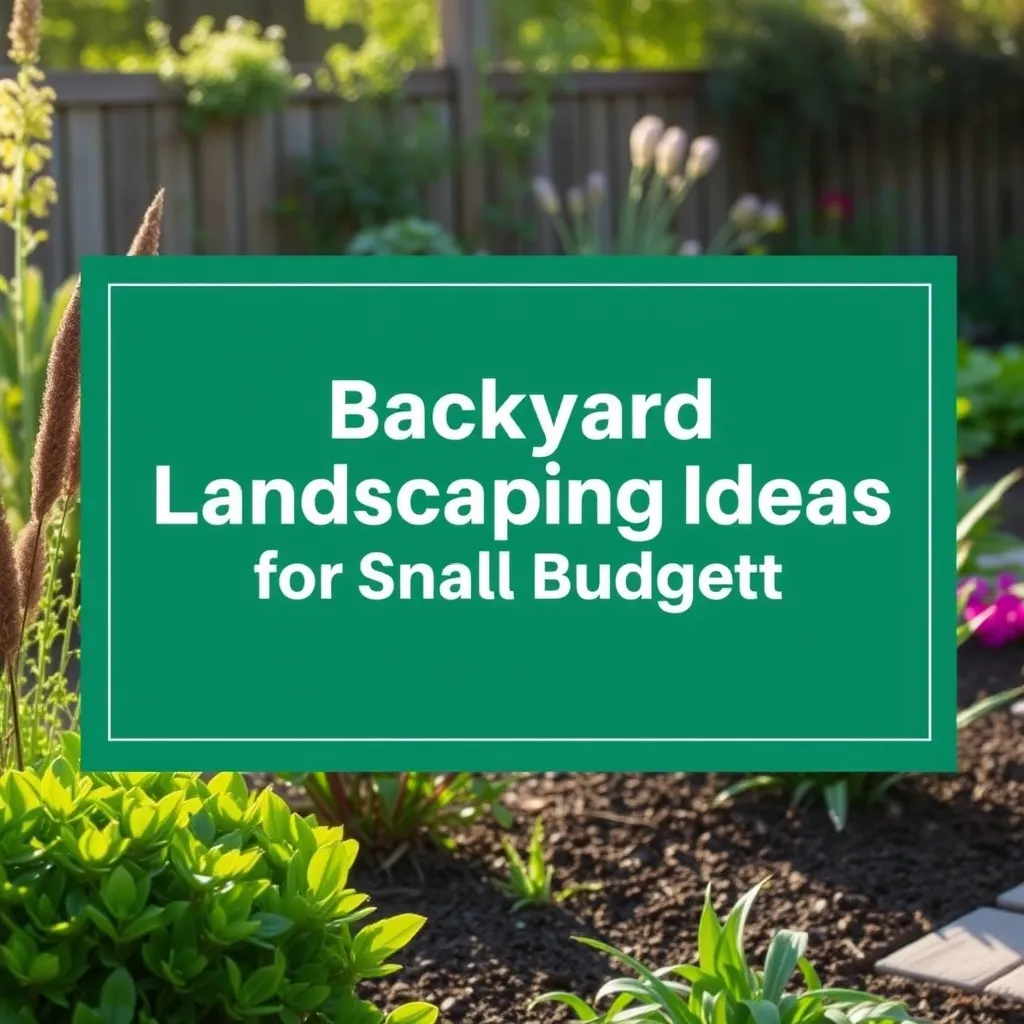Backyard Landscaping Ideas for Small Budgets supporting image