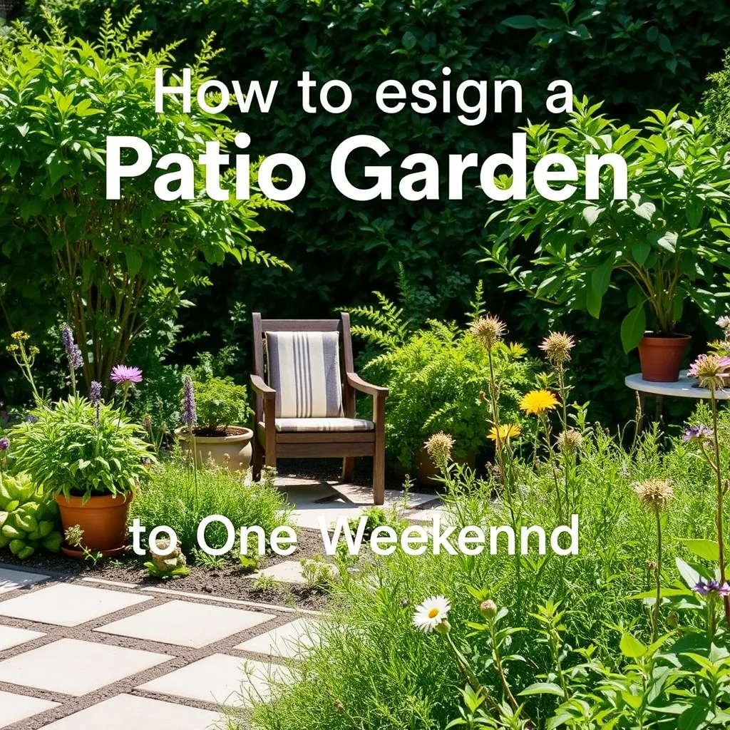 How to Design a Patio Garden in One Weekend