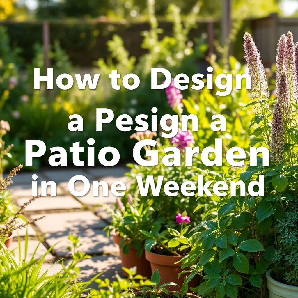 How to Design a Patio Garden in One Weekend supporting image